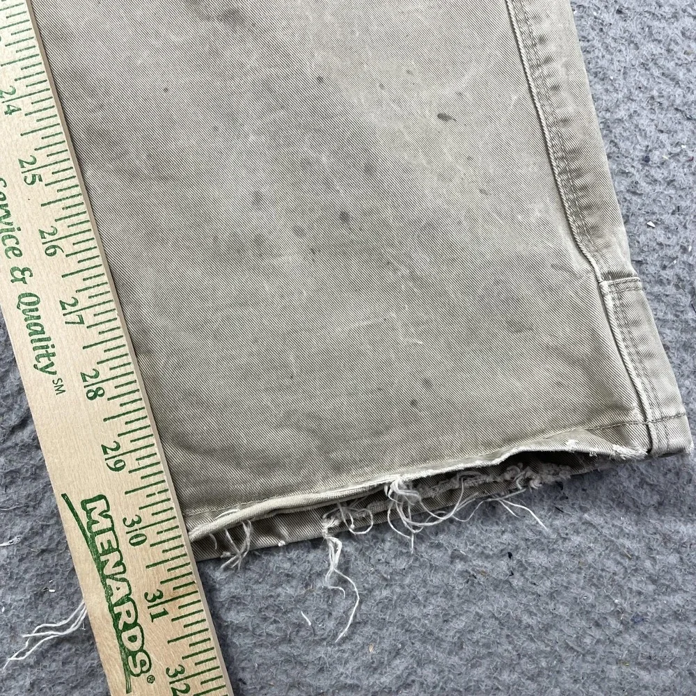 Kuhl Rydr Pants Mens 36x31 Beige Canvas Relaxed Fit Workwear Heavily Distressed